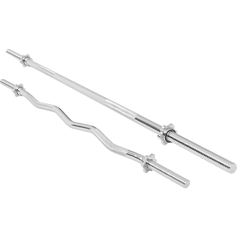 47 Inch 60 Inch 72 Inch 86 Inch Standard 1" Solid Weight Lifting Threaded Barbell Straight Bar