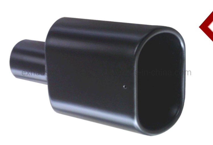 Black Single Wall Universal Black Paint Exhaust Tip