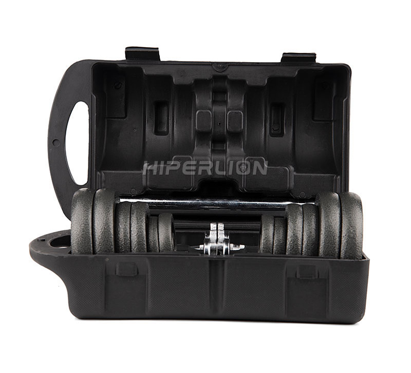 Buy Portable 20kg Lbs Pounds Cast Iron Adjustable Dumbbell Set