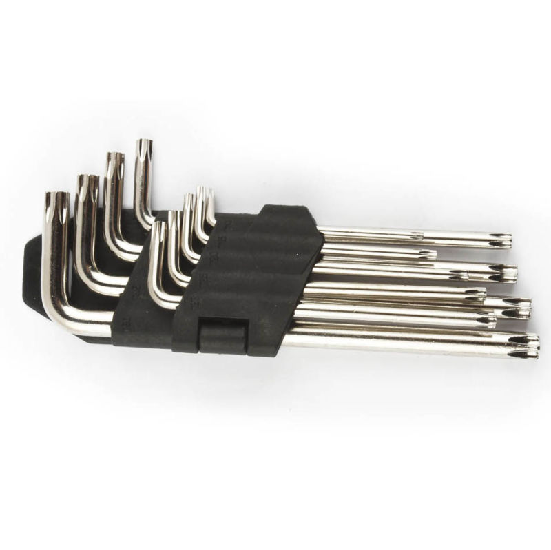 Hardware Tool 9PCS Chrome Plated Hex Key Wrench Set