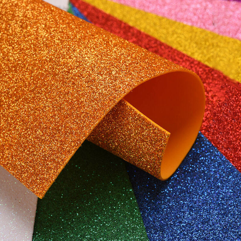 Colored Glitter EVA Sheet Foam for Education Craft
