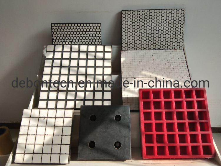 Special Wear Australian Ceramic Hexagonal Plate Conveyor Rubber Ceramic Liner