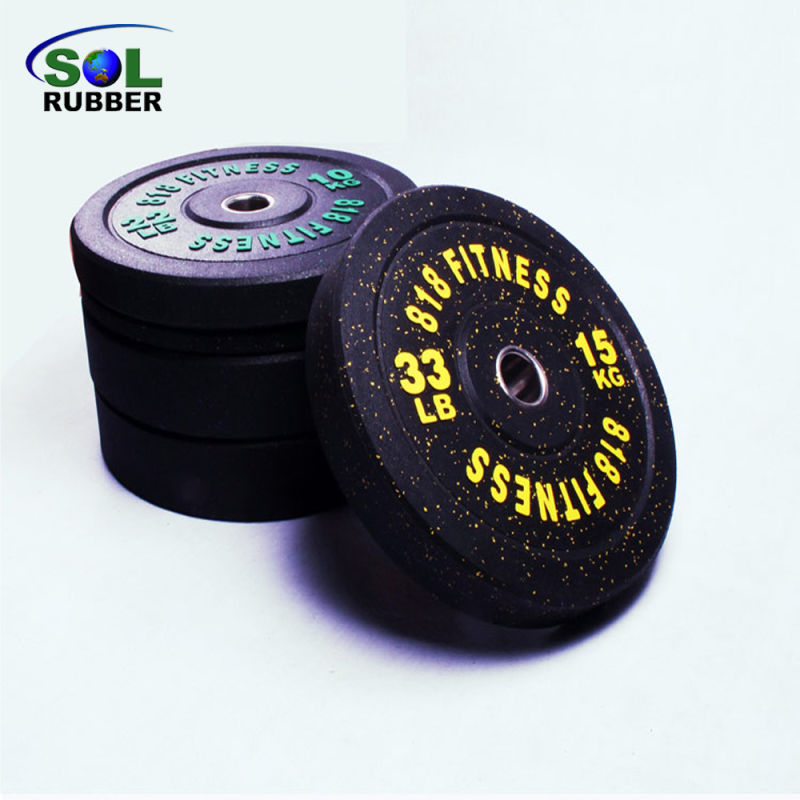 5-25kg High Temp Olympic Rubber Bumper Plates Set