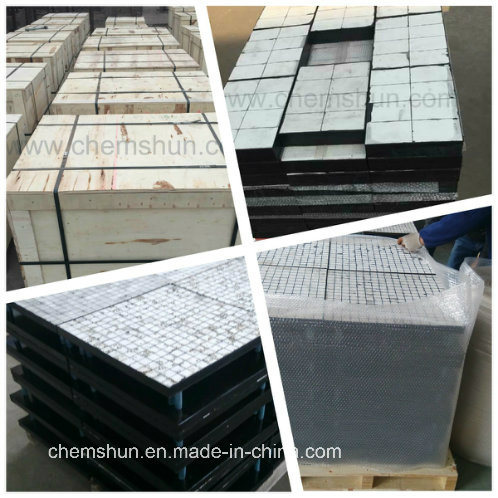 Abrasion Resistant Rubber Backed Ceramic Hex Mats