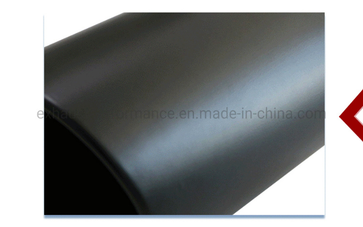 Black Single Wall Universal Black Paint Exhaust Tip