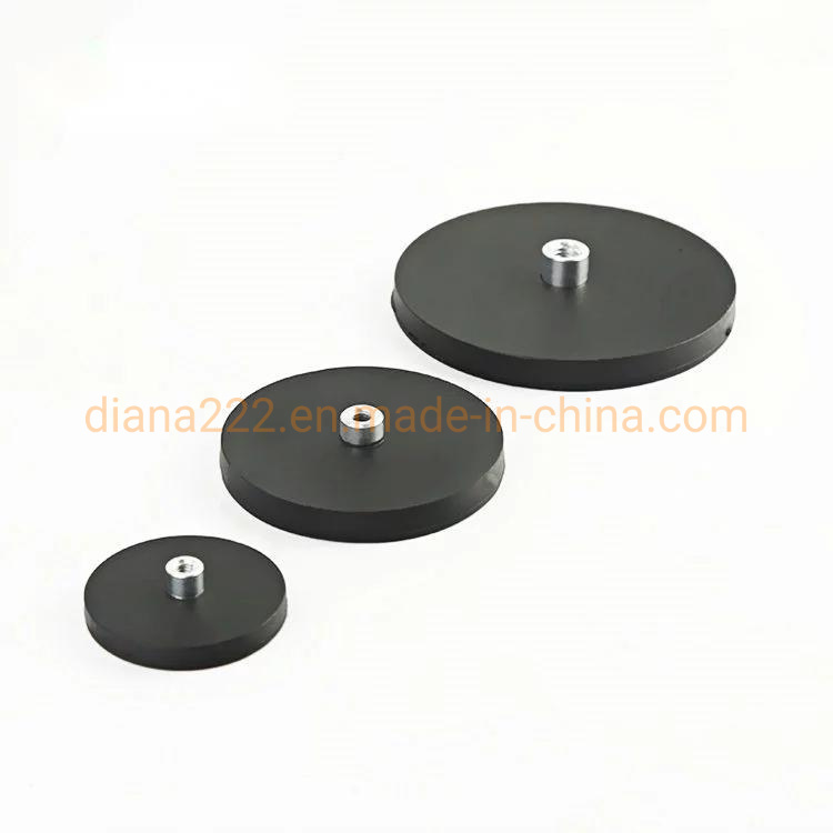 Strong Rubber Magnet Base, Rubber Coated Neodymium Magnet, Plastic Coated Magnet