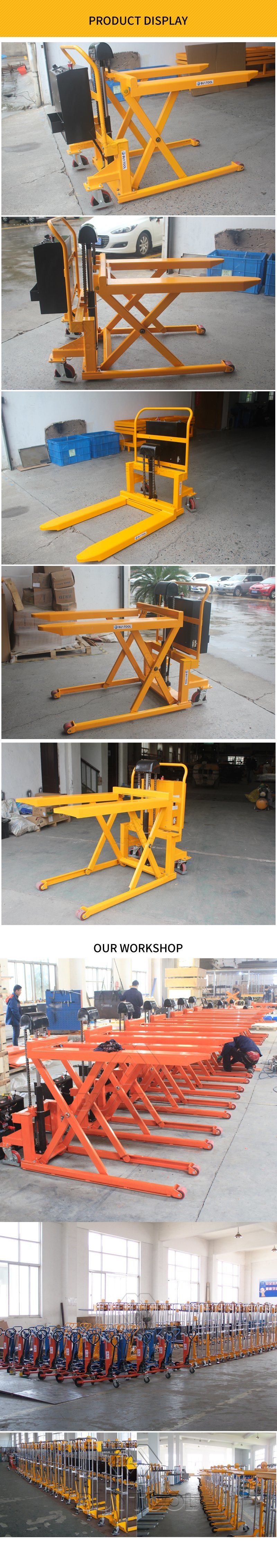 High-Lift Skid Jack Truck 2200 Lb. Capacity - 27 X 45 Forks