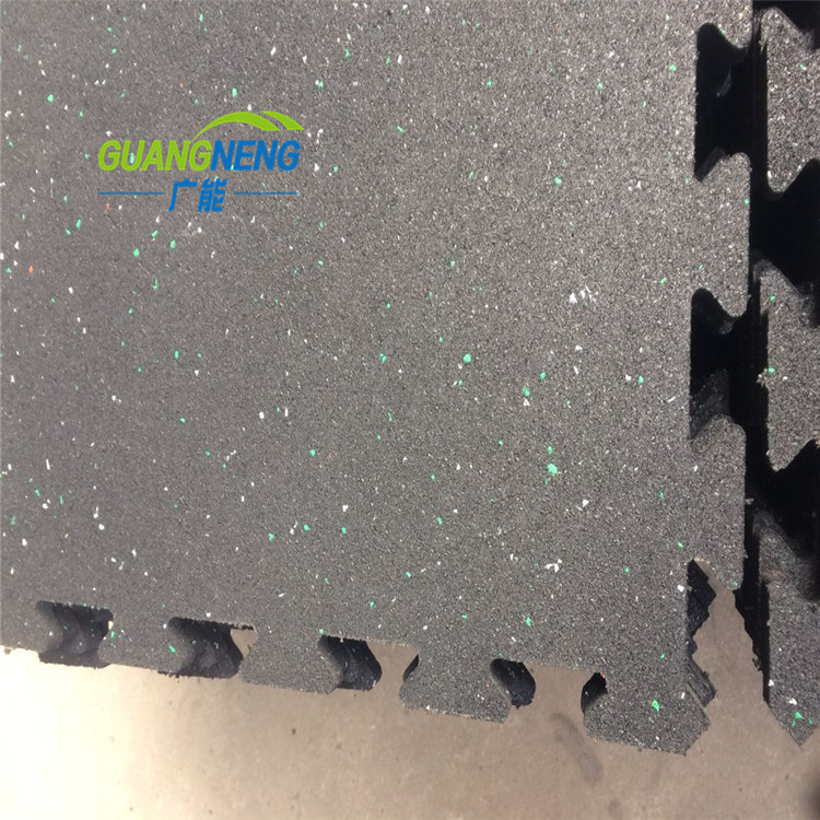 Interlocking Wearing-Resistant Rubber Rubber Gym Flooring Mats