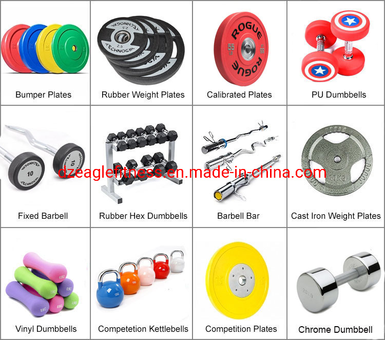 Cross Fit Power Lifting Rubber Fixed Curl Rubber Barbell