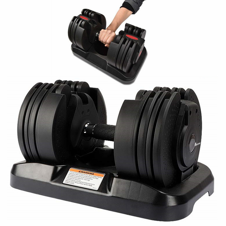 Wholesale Adjustable Rubber Hex Chrome Fitness Strength Training Sets Cheap Dumbbell Set