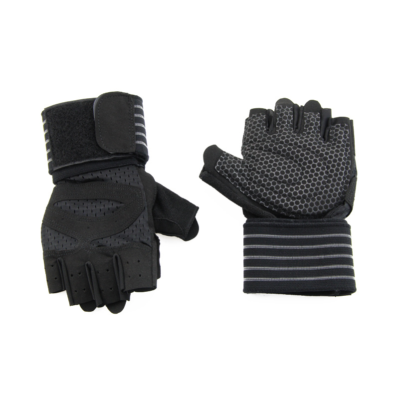 Breathable Half Finger Custom Logo Sports Gloves for Weight Lifting