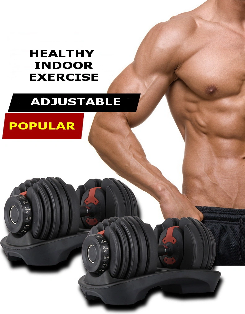 Home Gym Sports Equipment Free Weight Adjustable Dumbbell Set