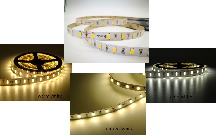 High Lumen 50-55lm/LED 5730 LED Light Strip 60LEDs/M Dimmable