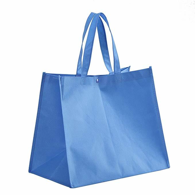 Custom Logo Reusable Handlebar Eco Promotion Tote Shopping Bag