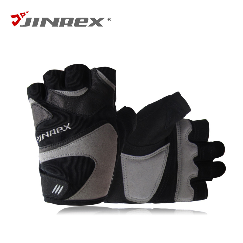 Fitness Half Finger Weight Lifting Leather Sports Equipment Gloves