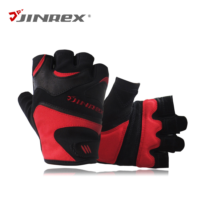 Fitness Half Finger Weight Lifting Leather Sports Equipment Gloves