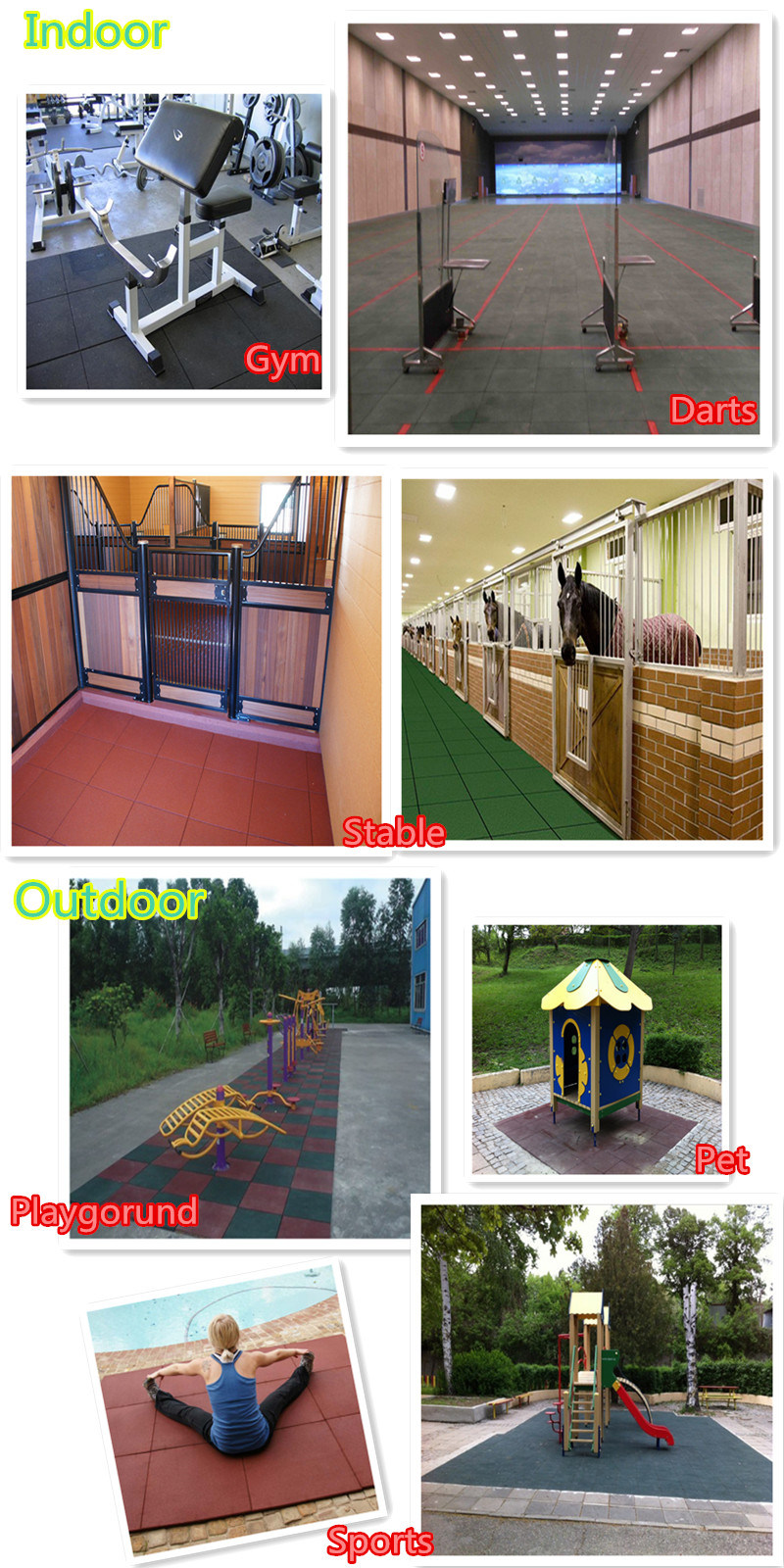 Rubber Flooring/Gym Mat/Tiles Price for Gymnasium