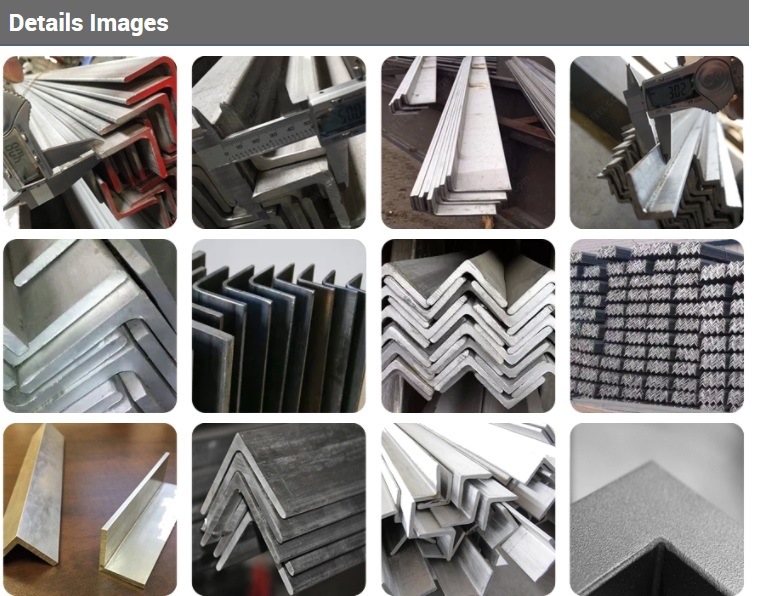 China Galvanised Steel Angle Bar Angle Iron Good Price Per Kg Steel Angle Iron Weights