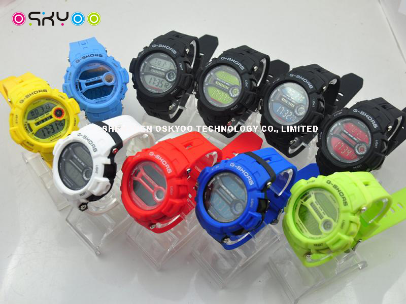 Customize Logo Olympic Games 3ATM Sports Electronic Wrist Watch