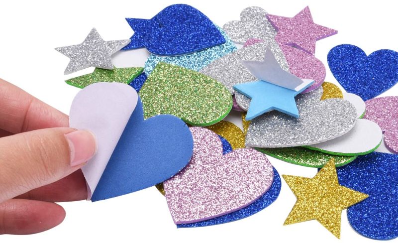 Colored Glitter EVA Sheet Foam for Education Craft