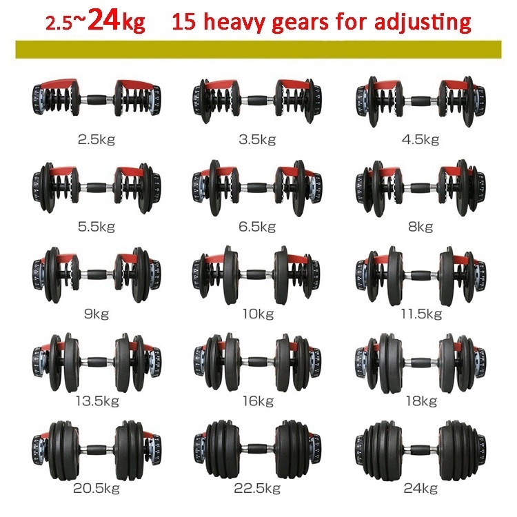 Dumbbell Barbell Kettlebell Push up Bar Combination Set