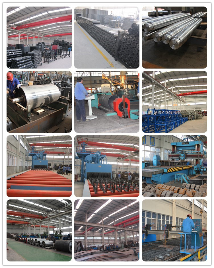 Transmission Part Conveyor Roller Rubber Coated Impact Roller High Quality