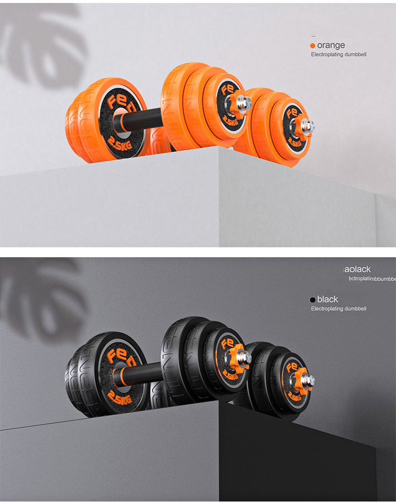 High Quality 15kg 20kg 30kg Weight Baking Paint Dumbbell