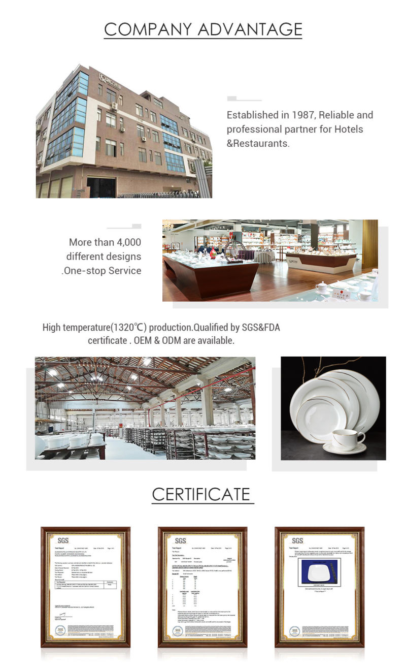 Special Plate Rectangular Porcelain Plate Rectangular Plates for Hotels and Restaurants