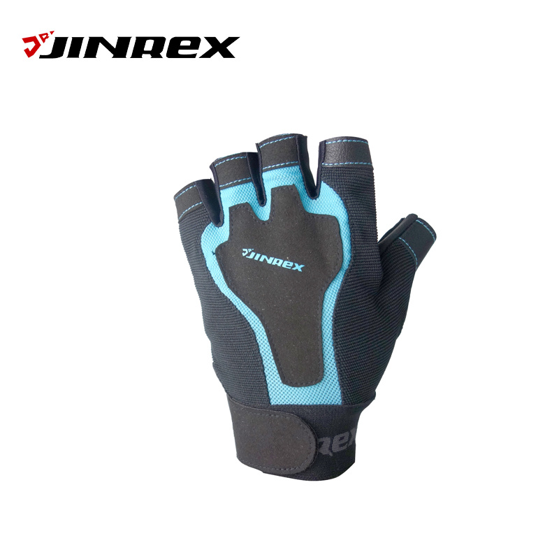 Fitness Half Finger Weight Lifting Leather Sports Equipment Training Glove