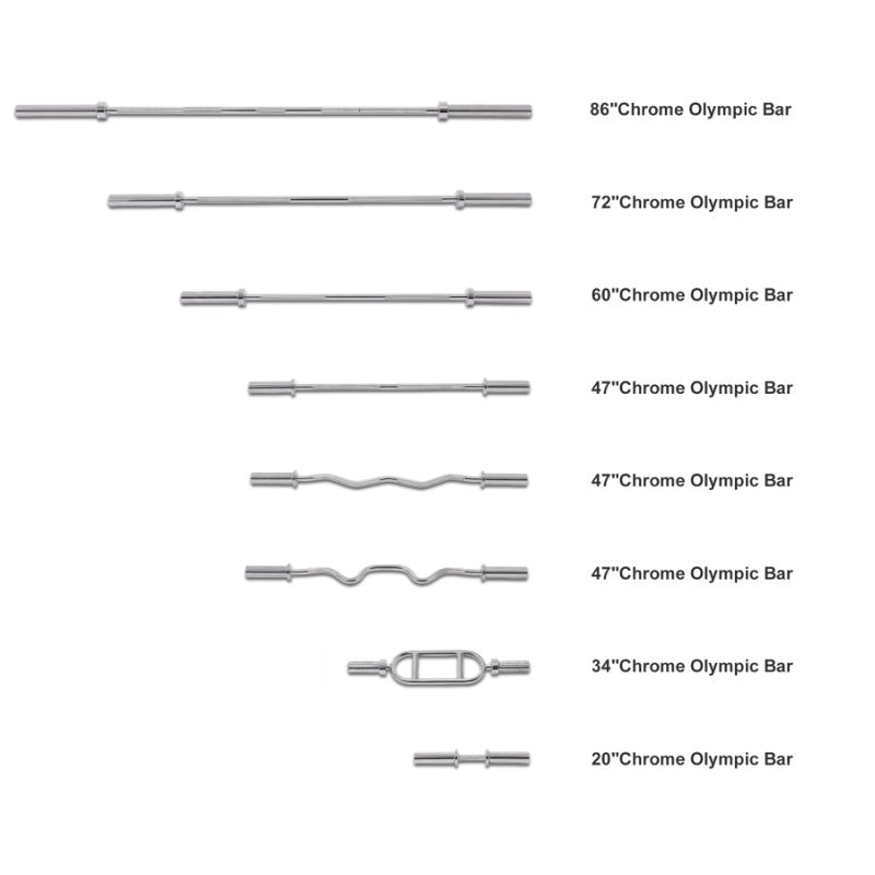 Squat Straight Curve Rod Axle Cap Bearing Barbell Bar