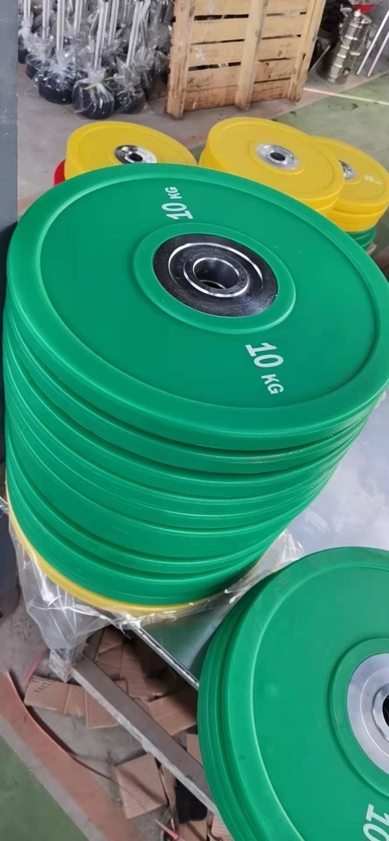 OEM Colorful Competition Weightlifting Bumper Plates for Strength Free Weights