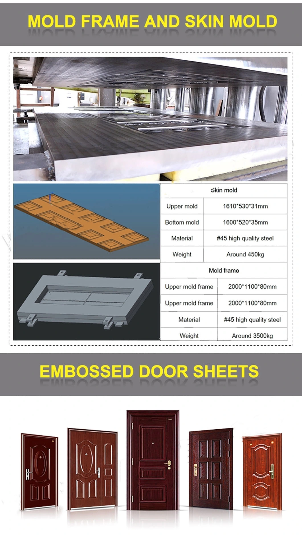 Iron Door Making Machine Plate Press Embossing Sheet Forming Door Plate Making Machine Roll Forming Machine