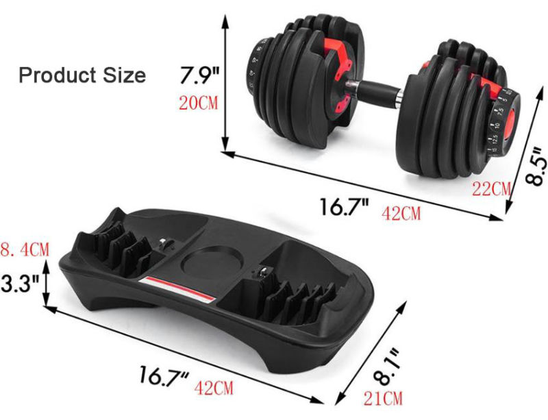 One Pair 52.5 Lbs Rubber Iron Adjustment Multiple Weight Dumbell Cheap 24kg Adjustable Dumbbell Set