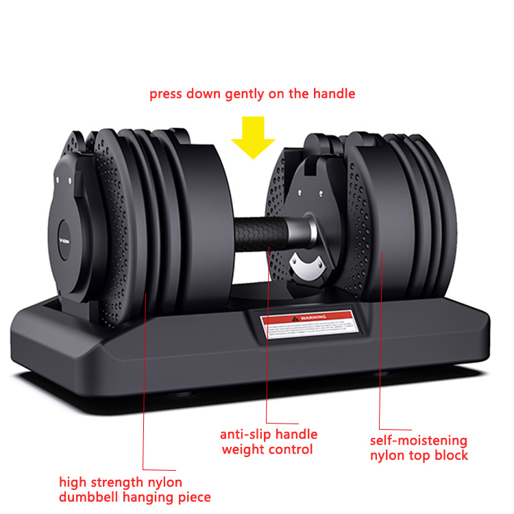 Wholesale Adjustable Rubber Hex Chrome Fitness Strength Training Sets Cheap Dumbbell Set