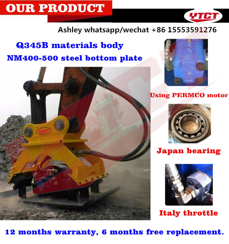 Plate Compactor for Excavator Mini Excavator Compactor Flat Plate Compactor