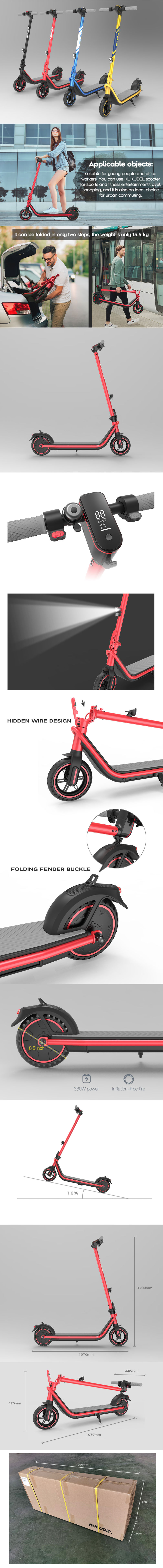 Good Supplier Cheap Fast Foldable Citycoco 8.5inch Electric Scooter