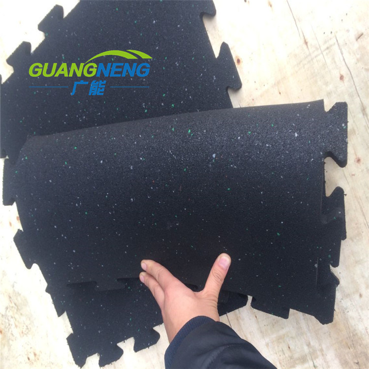 Interlocking Wearing-Resistant Rubber Rubber Gym Flooring Mats