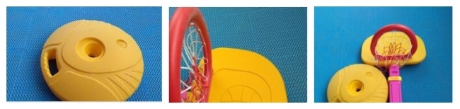 Kids Plastic Toy Adjustable Basketball Stand Basketball Goal Basketball Set