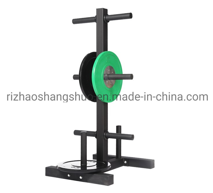 Weight Plate Tree Rack and Barbell Bar Holder