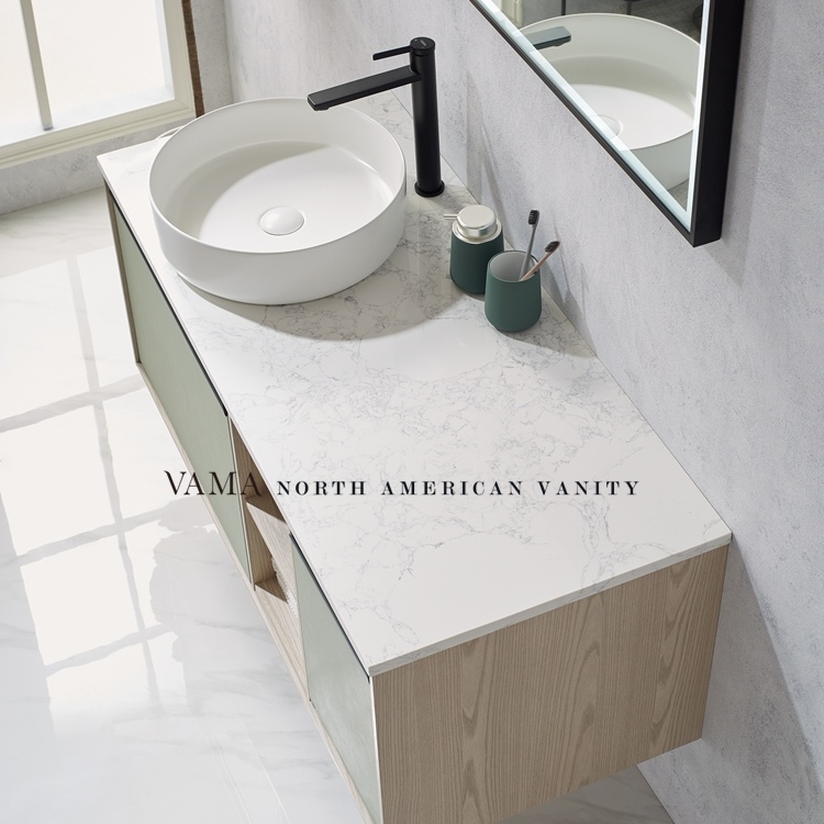 Vama 47 Inch Waterproof Vessel Sink Bathroom Vanity Cabinet 793047