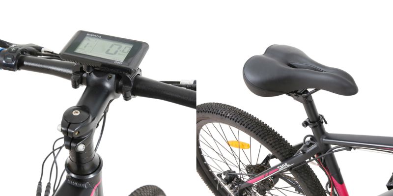 Streamlined Handlebar Mountain Electric Bicycle with Light Color Display