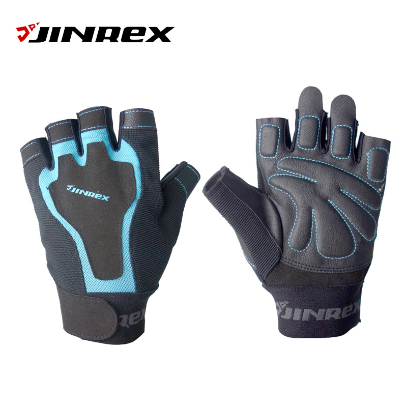 Fitness Half Finger Weight Lifting Leather Sports Equipment Training Glove