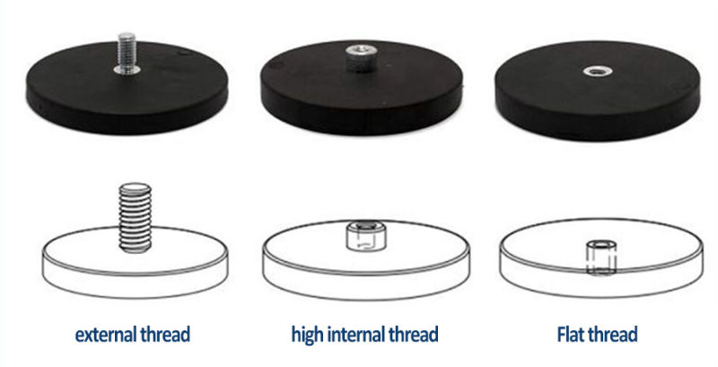 Rubber Coated Round Magnets Rubber Coated Mounting Magnets