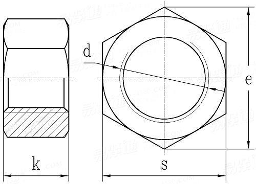 Galvanized Carbon Steel Hex Head Nut /Hex Nut DIN 934 M8, M10, M12