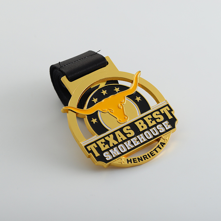 Golden Champion Medal for Sports Marathon Racing Olympic Game Souvenir