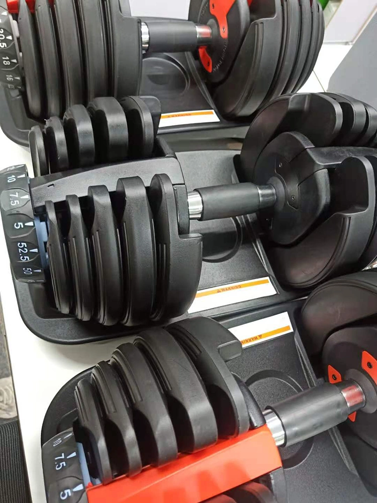 in Stock Dropshipping 52.5lb/ 24kg 90lb/40kg Dumbbells Fitness Equipment 552 1090 Adjustable Wholesale Dumbbell Set