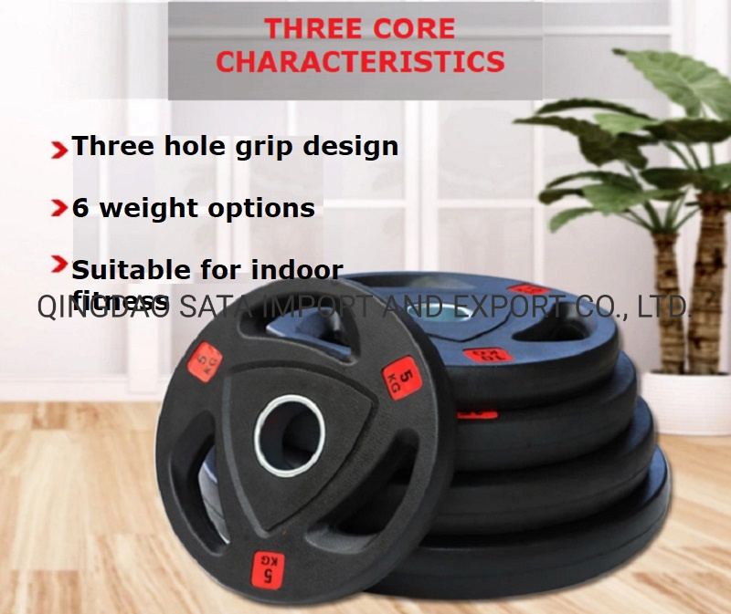 Fitness Gym Barbell Plates Weight Lifting Rubber Bumper Barbell Plates