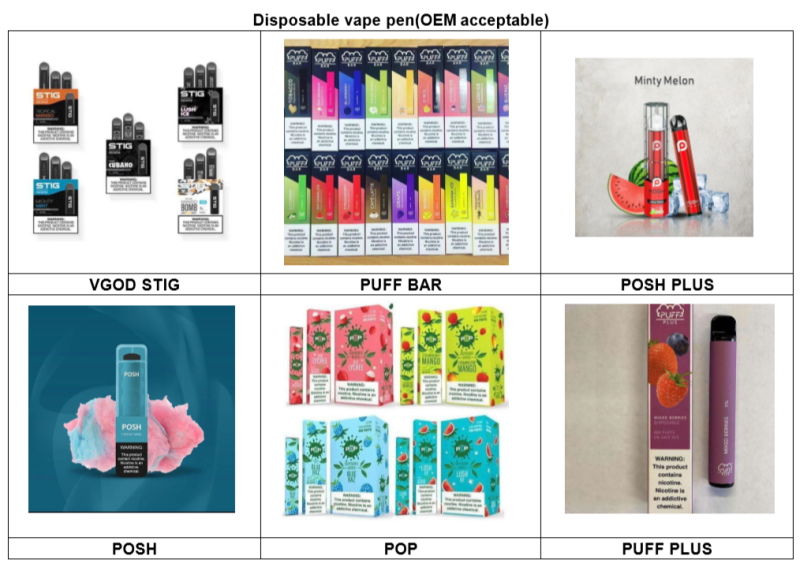 Puff Bar Vape Bar Disposable Vape Hot Selling