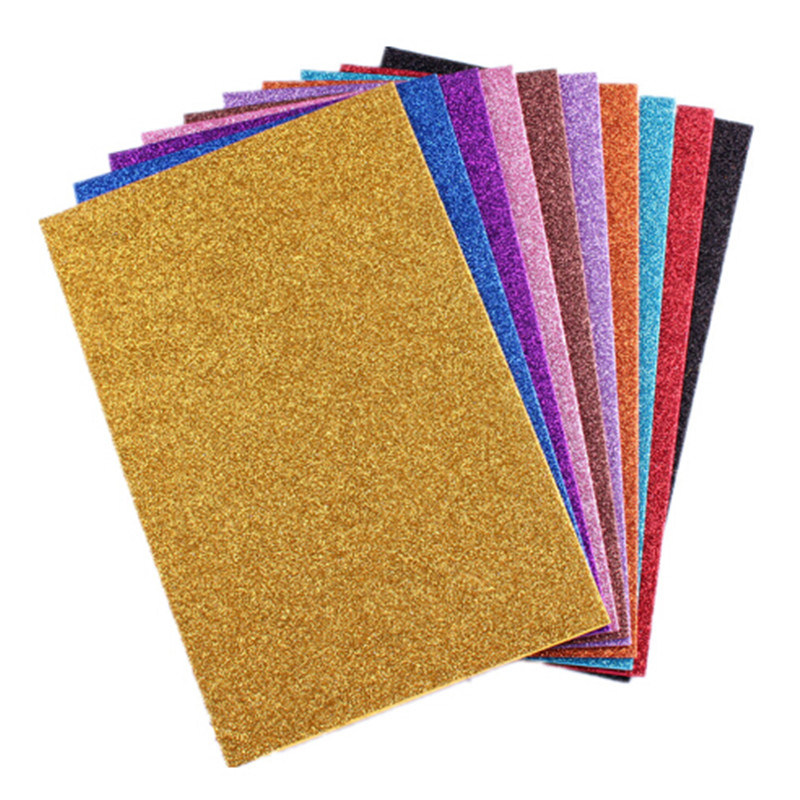 Colored Glitter EVA Sheet Foam for Education Craft