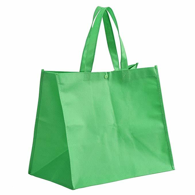 Custom Logo Reusable Handlebar Eco Promotion Tote Shopping Bag